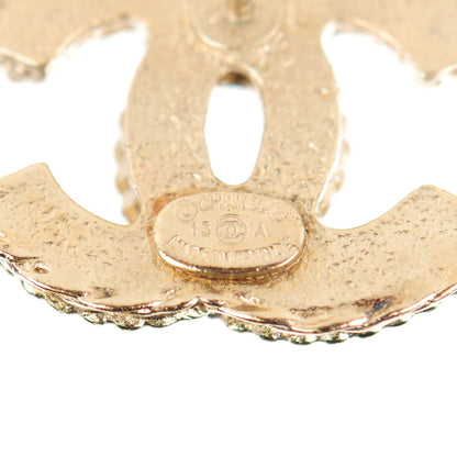Chanel Enamel CC Earrings Gold 3 of 4