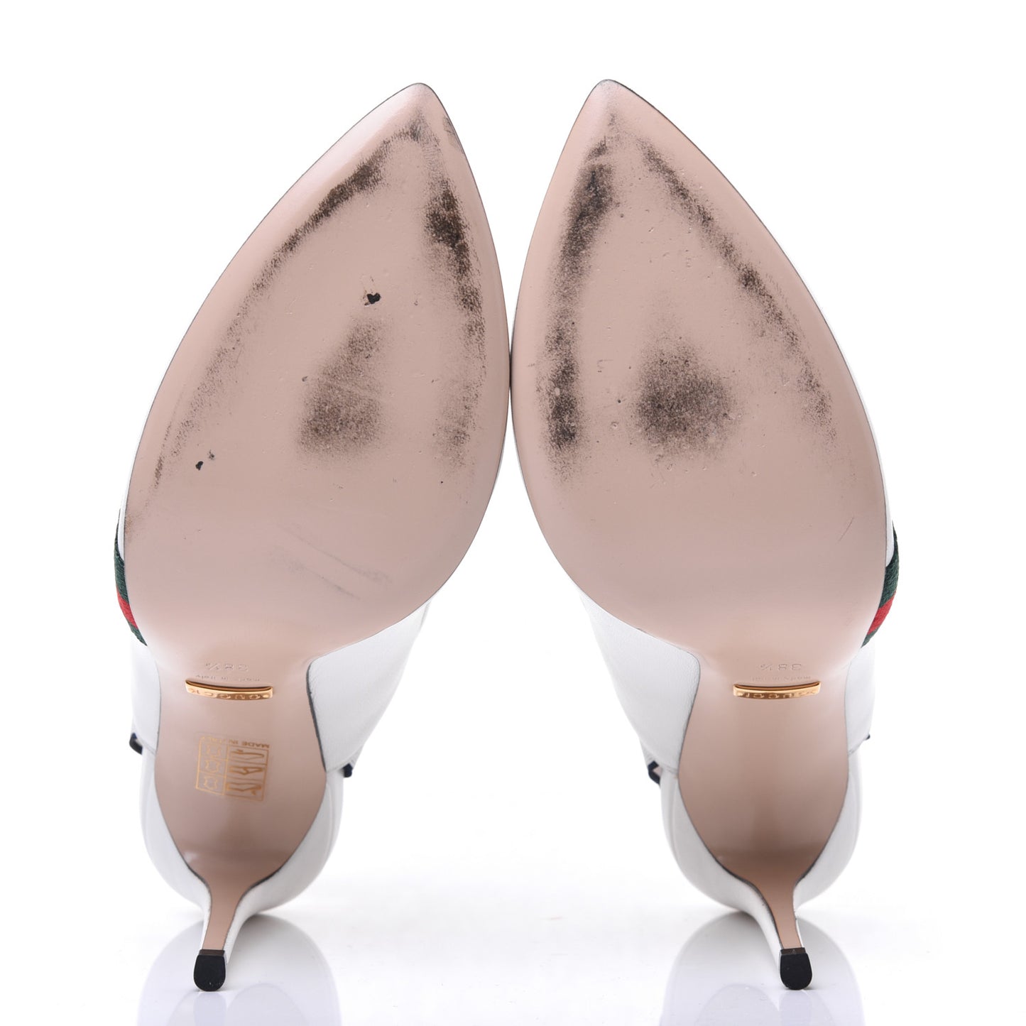 Malaga Kid Web Sylvie High Heel Slingback Pumps 38.5 White