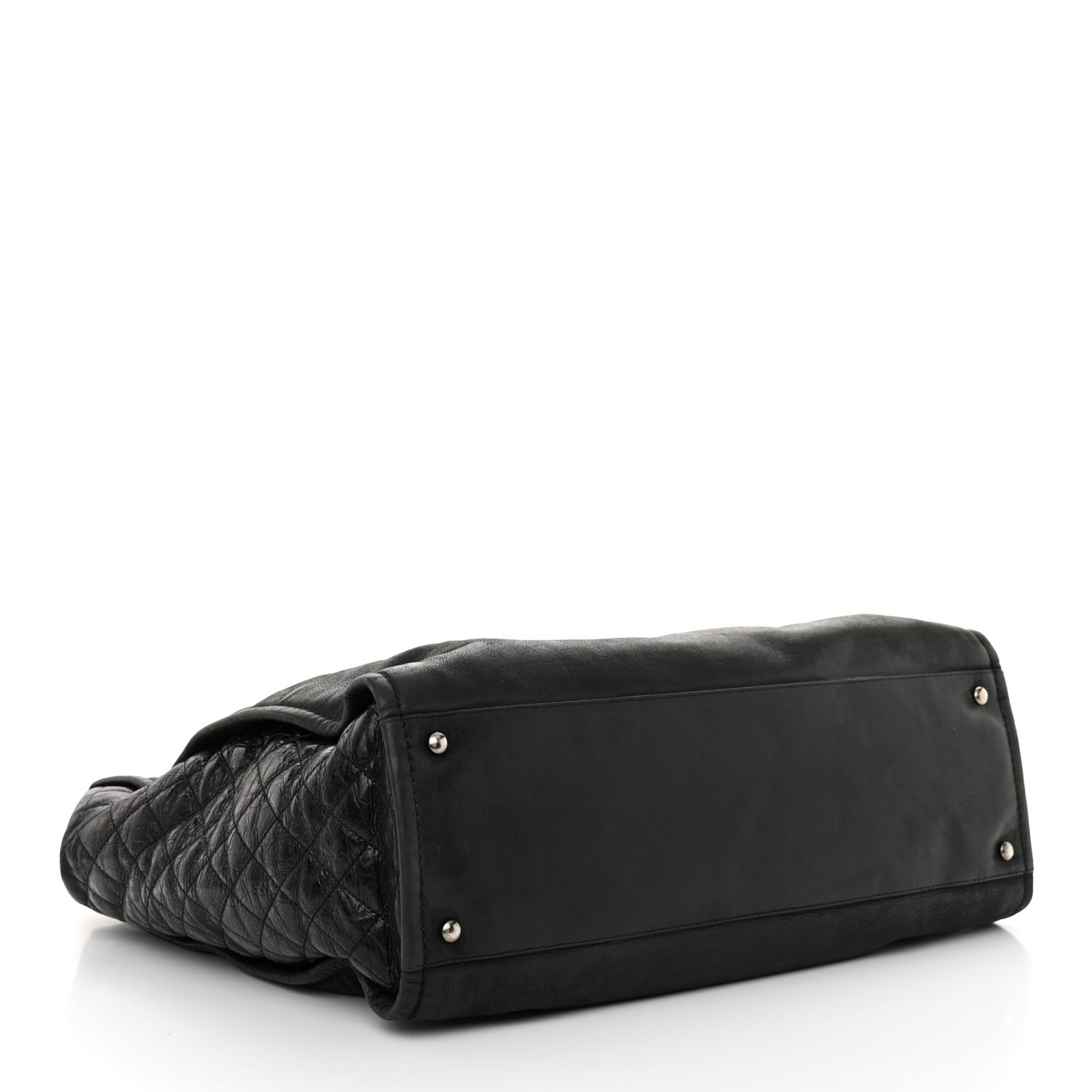 Iridescent Calfskin In the Mix Tote Black