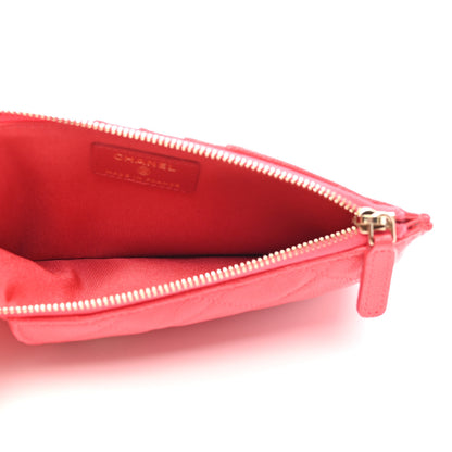 Chanel Caviar Quilted Classic iPhone Pouch Red 5 of 7