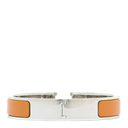 Hermes Enamel Narrow Clic Clac H Bracelet PM Curcuma 3 of 6