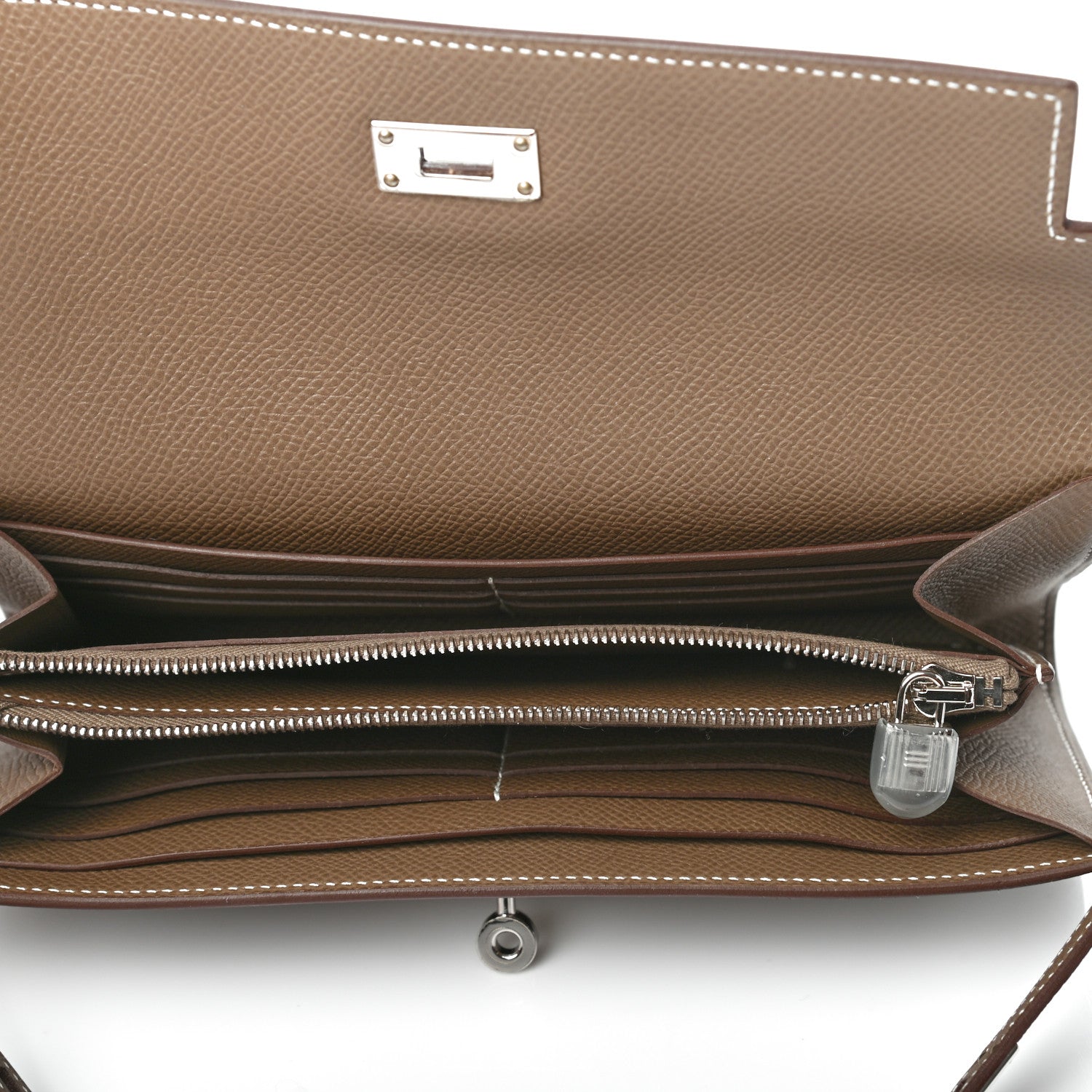 Hermes Epsom Kelly Longue Wallet Etoupe 5 of 7