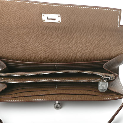 Hermes Epsom Kelly Longue Wallet Etoupe 5 of 7