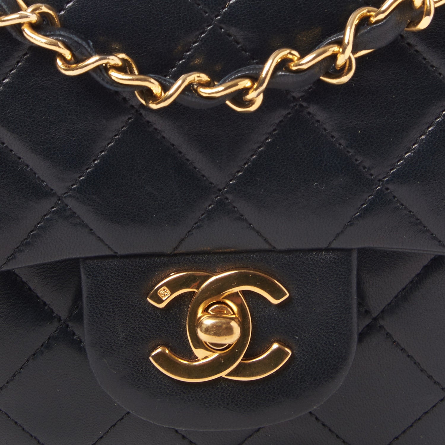 Chanel Lambskin Quilted Small Double Flap Black 6 of 9