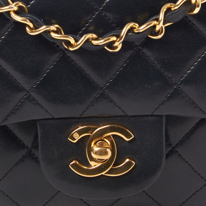 Chanel Lambskin Quilted Small Double Flap Black 6 of 9