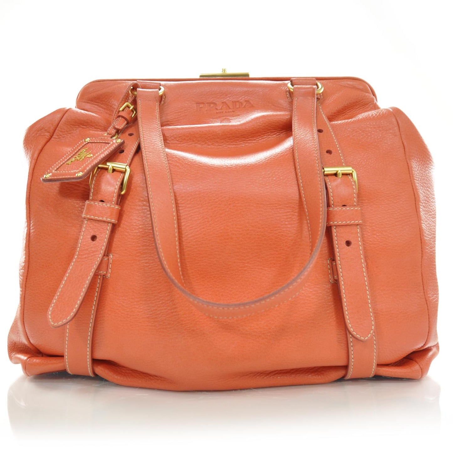 Nappa New Look Tote Corallo