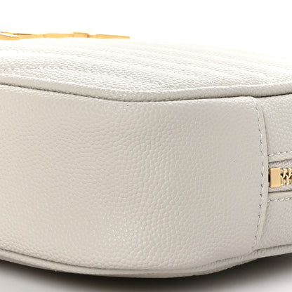 Saint Laurent Grain De Poudre Matelasse Monogram Mini Lou Camera Bag Granite 9 of 9