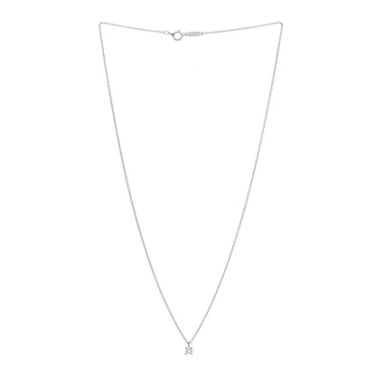 Tiffany Platinum Diamond .20ct Solitaire Pendant Necklace 3 of 5