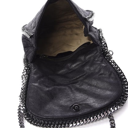 Stella McCartney Shaggy Deer Quilted Falabella Shoulder Bag Black 5 of 8