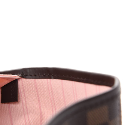 Louis Vuitton Damier Ebene Neo Neverfull MM Rose Ballerine 9 of 10