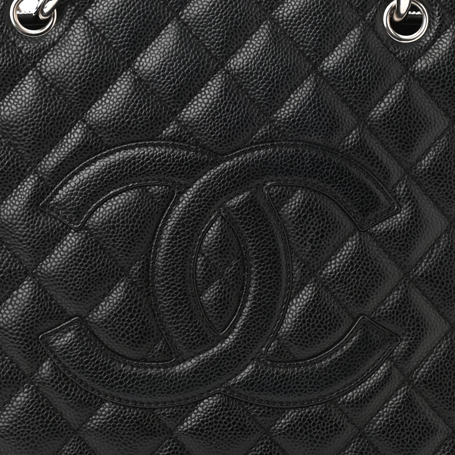 Chanel Caviar Quilted Grand Shopping Tote GST Black 8 of 15