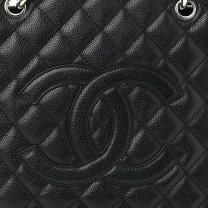 Chanel Caviar Quilted Grand Shopping Tote GST Black 8 of 15