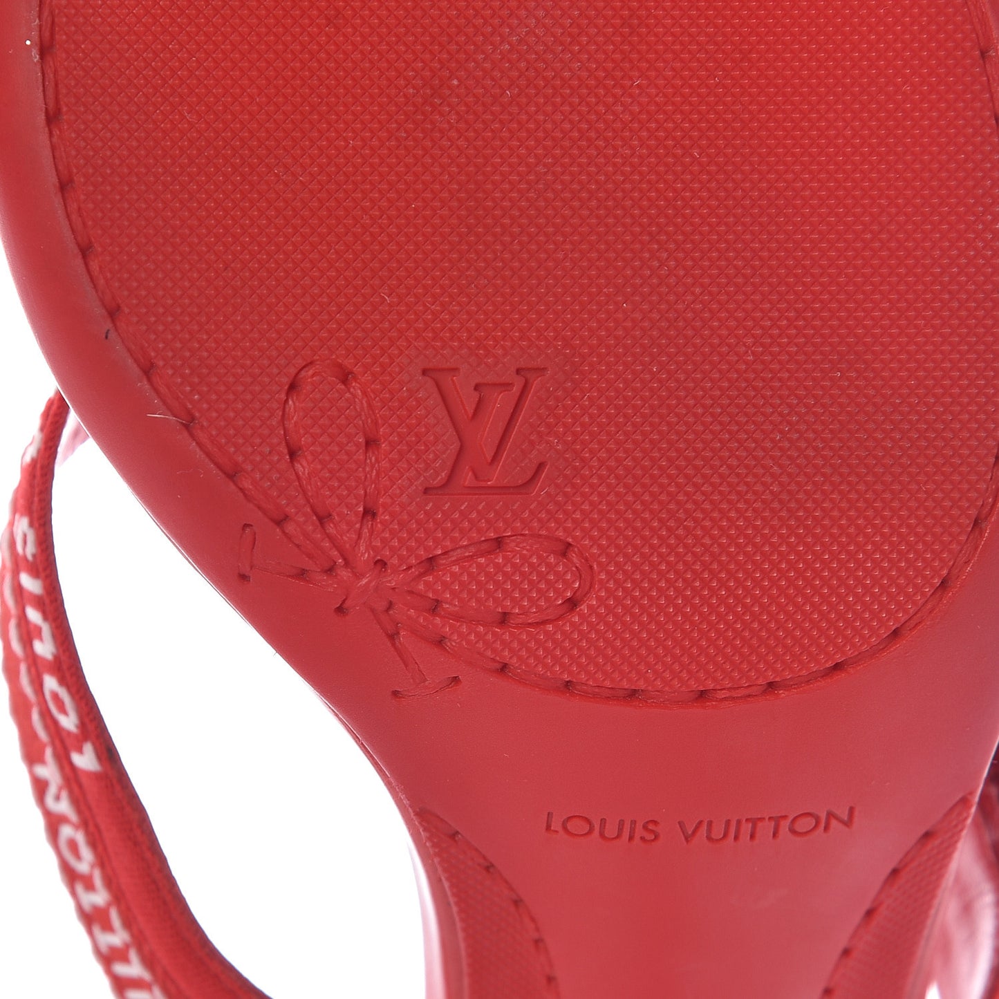 Patent Ribbon Slide Sandal 38.5 Red