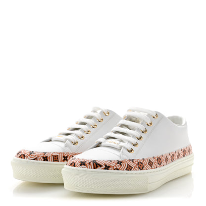 Louis Vuitton Calfskin Monogram Crafty Sneaker 37 White 4 of 9