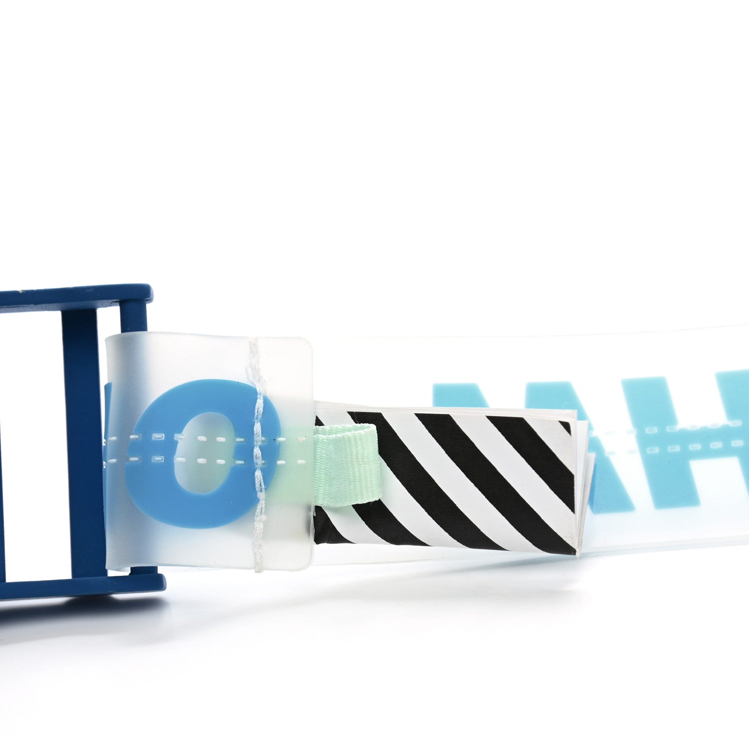 Off-White Rubber Industrial Belt Blue 4 of 6