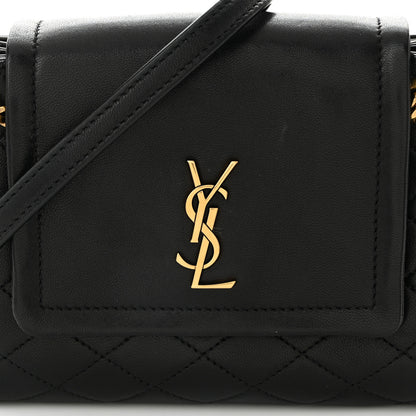Saint Laurent Lambskin Quilted Monogram Mini Nolita Black 7 of 12
