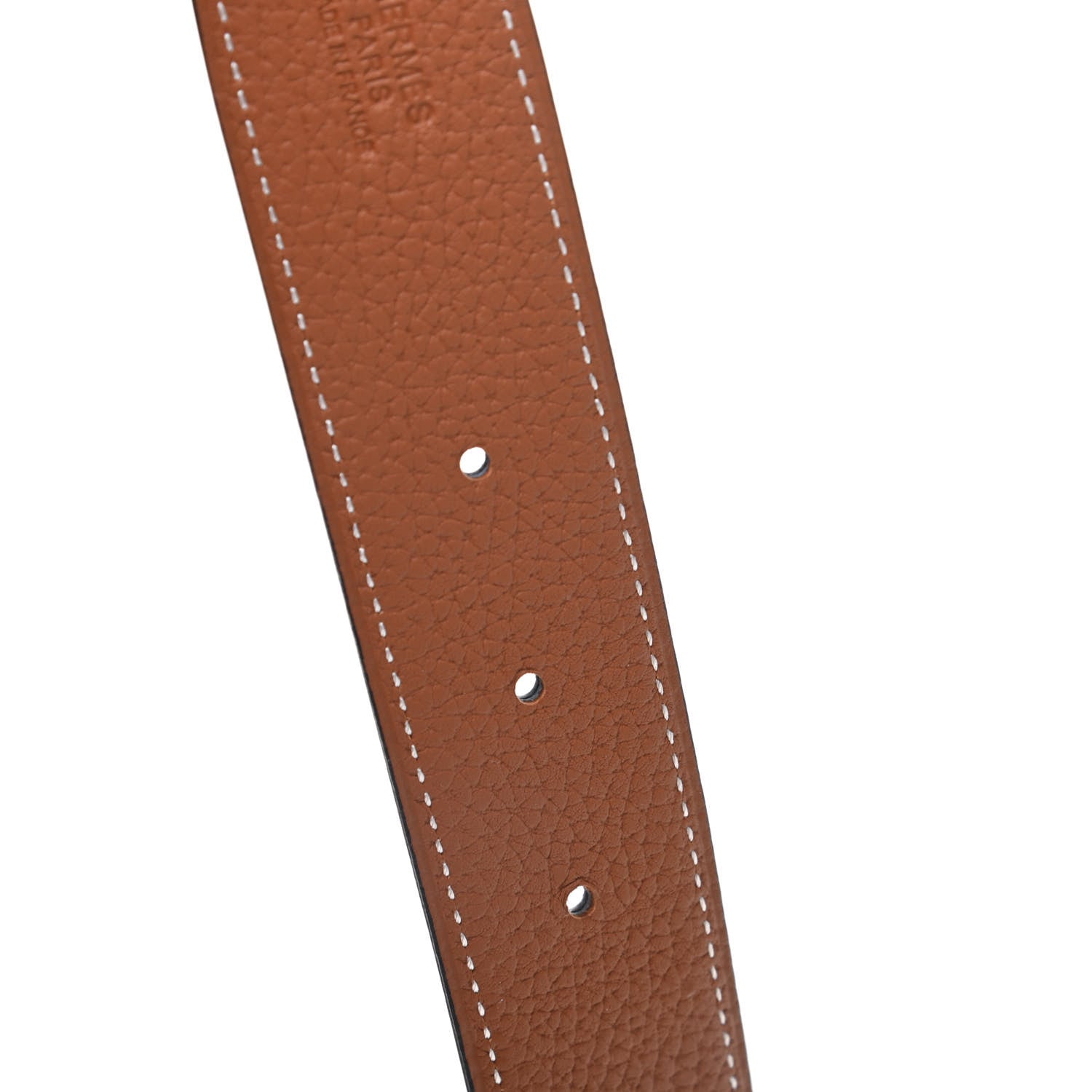 Hermes Box Togo 32mm H Belt 80 Black Gold 5 of 6