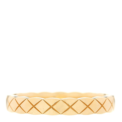 Chanel 18K Yellow Gold Mini Coco Crush Ring 55 7.25 1 of 6