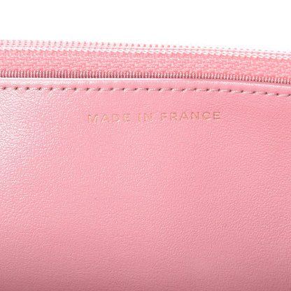 Chanel Iridescent Caviar Quilted Wallet on Chain WOC Rose Pink 7 of 11