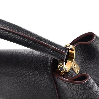 Louis Vuitton Taurillon Capucines MM Black 10 of 10