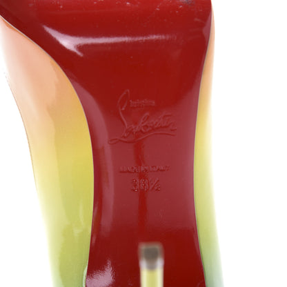 Christian Louboutin Patent Sunrise Pigalle Follies 100 Pumps 38.5 Multicolor 8 of 9