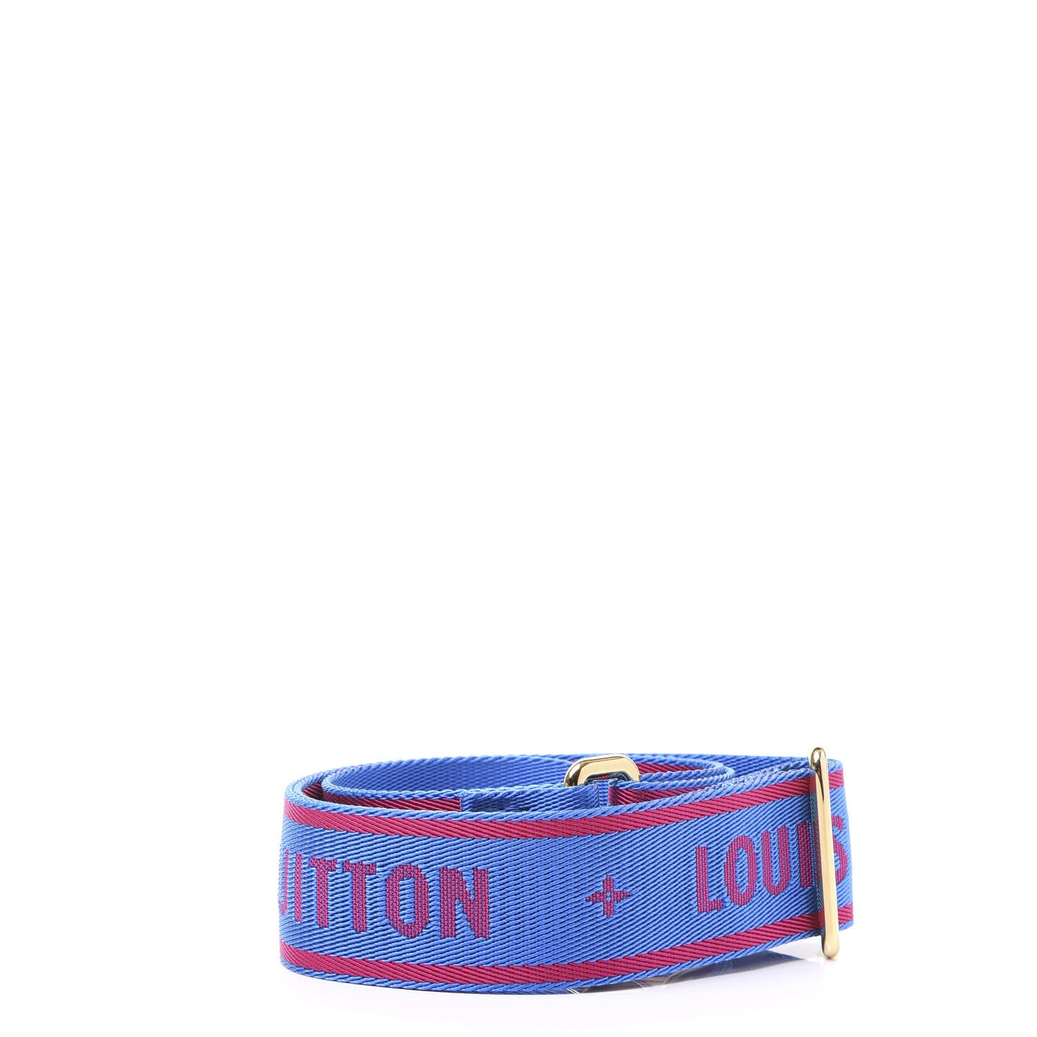 Louis Vuitton Nylon Bandouliere Shoulder Strap Blue Magenta 2 of 4