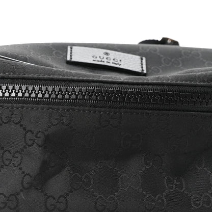 Gucci Nylon Monogram Fanny Pack Belt Bag Black 8 of 10