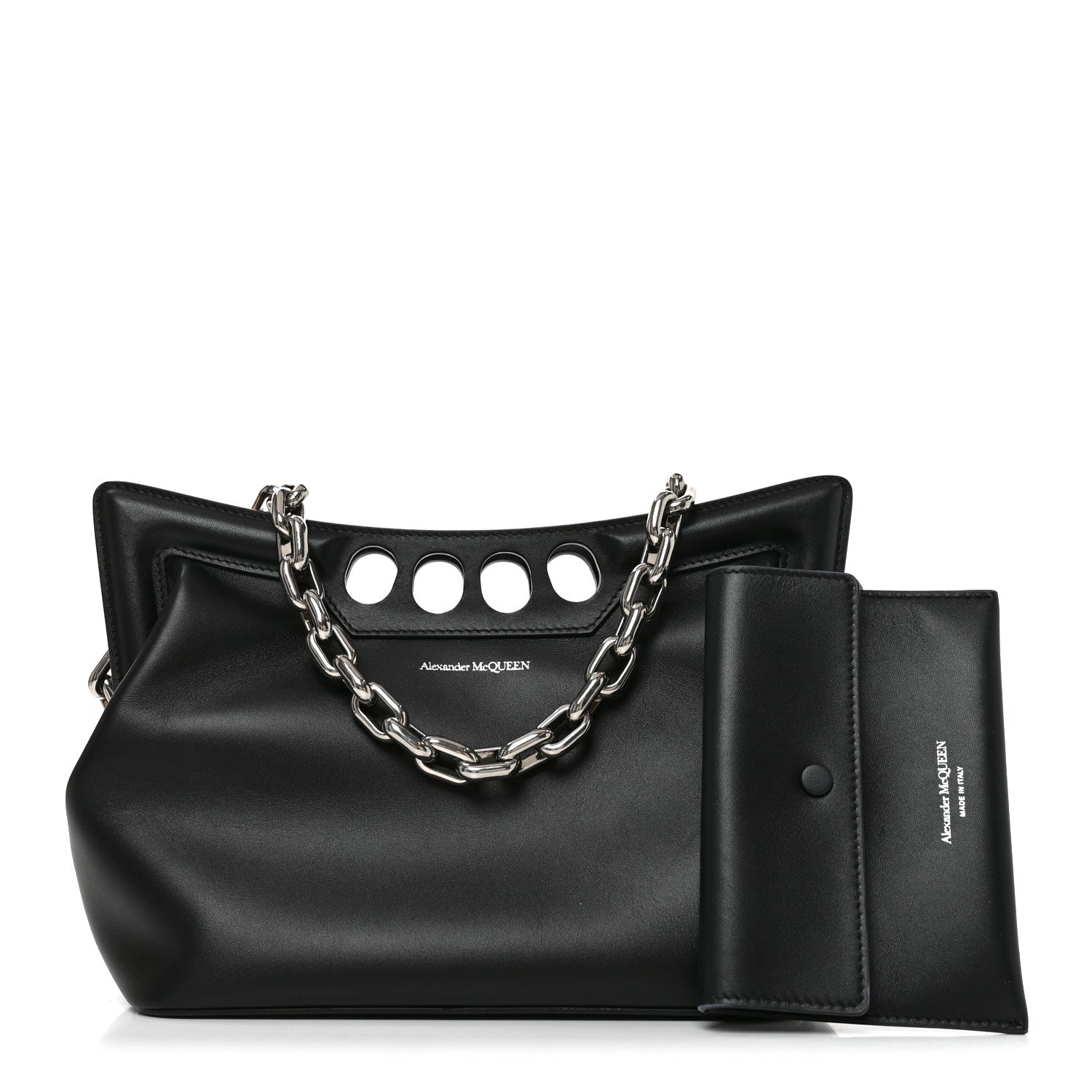 Alexander McQueen Calfskin The Peak Small Bag Black 3 of 10