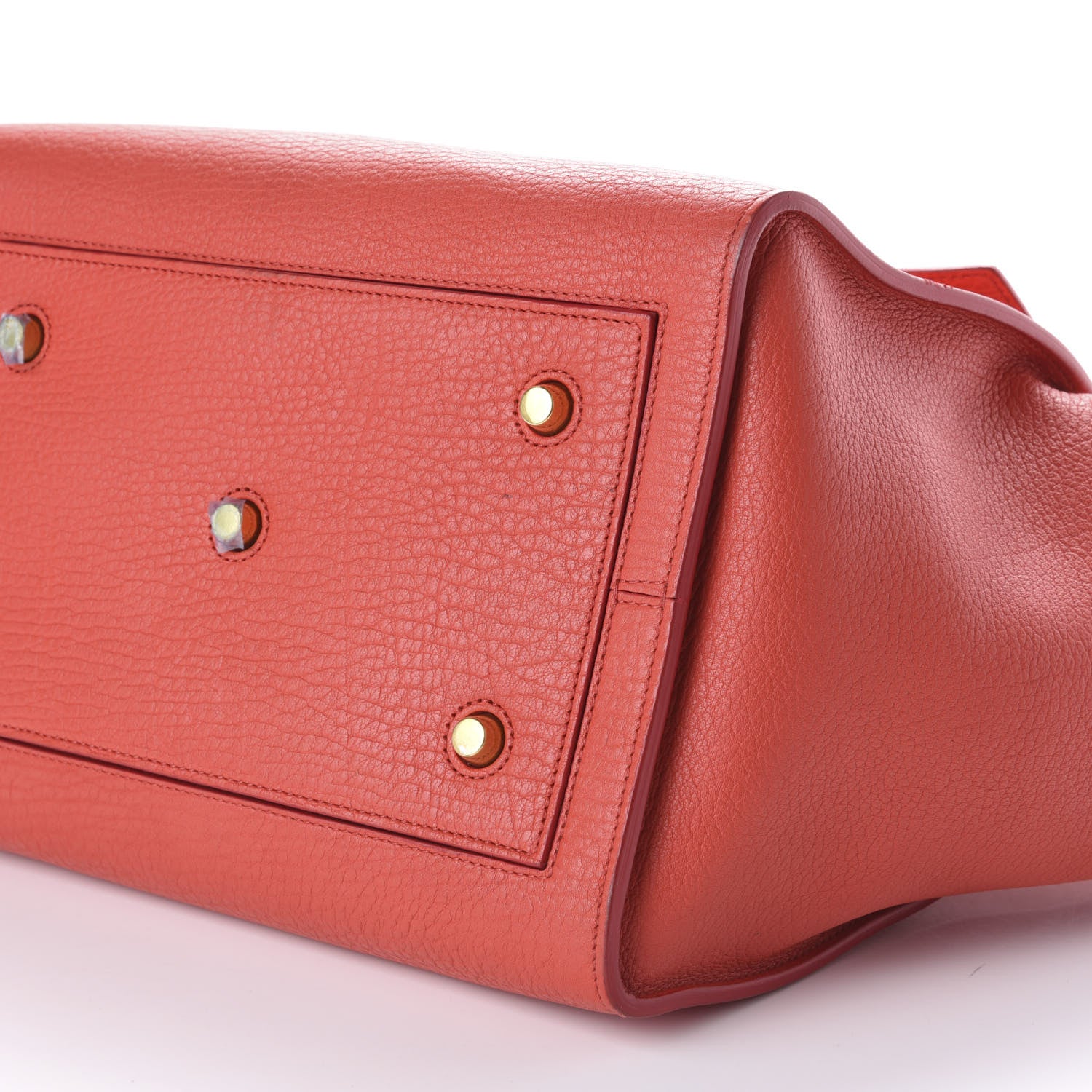 Celine Crisped Calfskin Large Tie Knot Tote Red 9 of 14