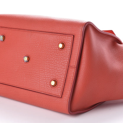 Celine Crisped Calfskin Large Tie Knot Tote Red 9 of 14