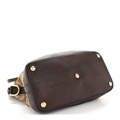 Gucci Monogram Medium Top Handle Bag Brown 4 of 13