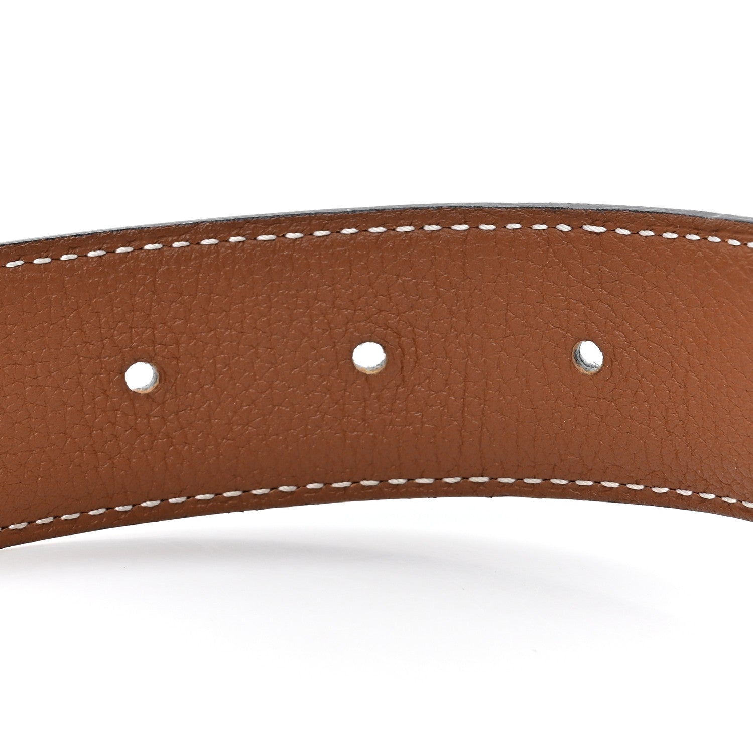 Hermes Box Togo 32mm H Belt 85 Black Gold 3 of 5
