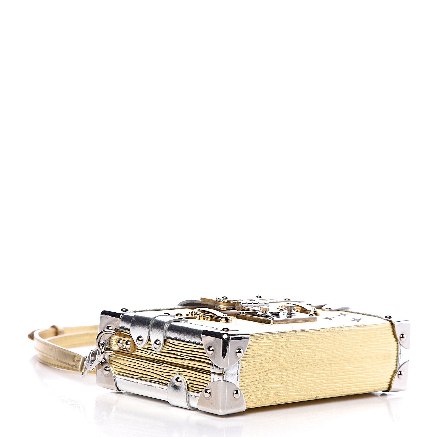Louis Vuitton Metallic Epi Petite Malle Gold 4 of 12