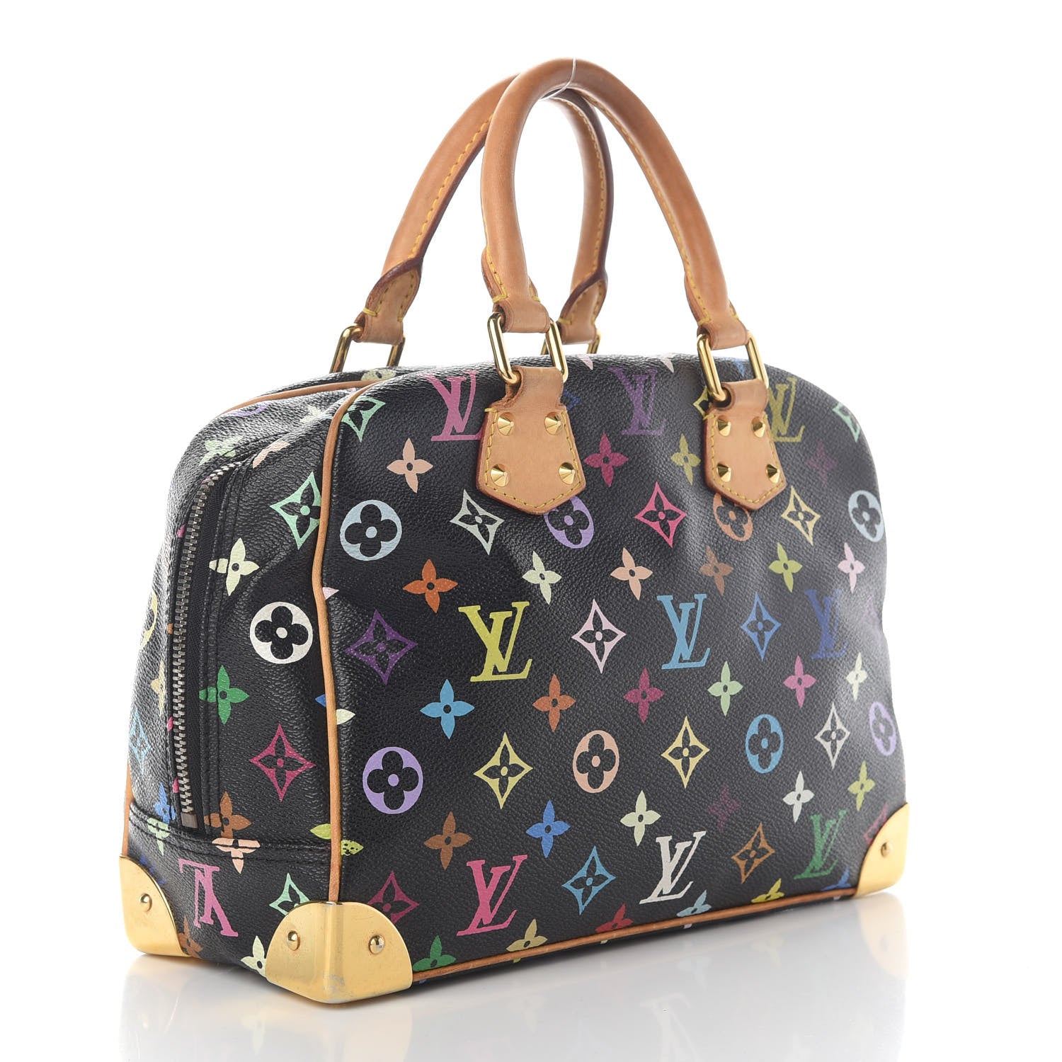 Louis Vuitton Monogram Multicolor Trouville Black 2 of 15