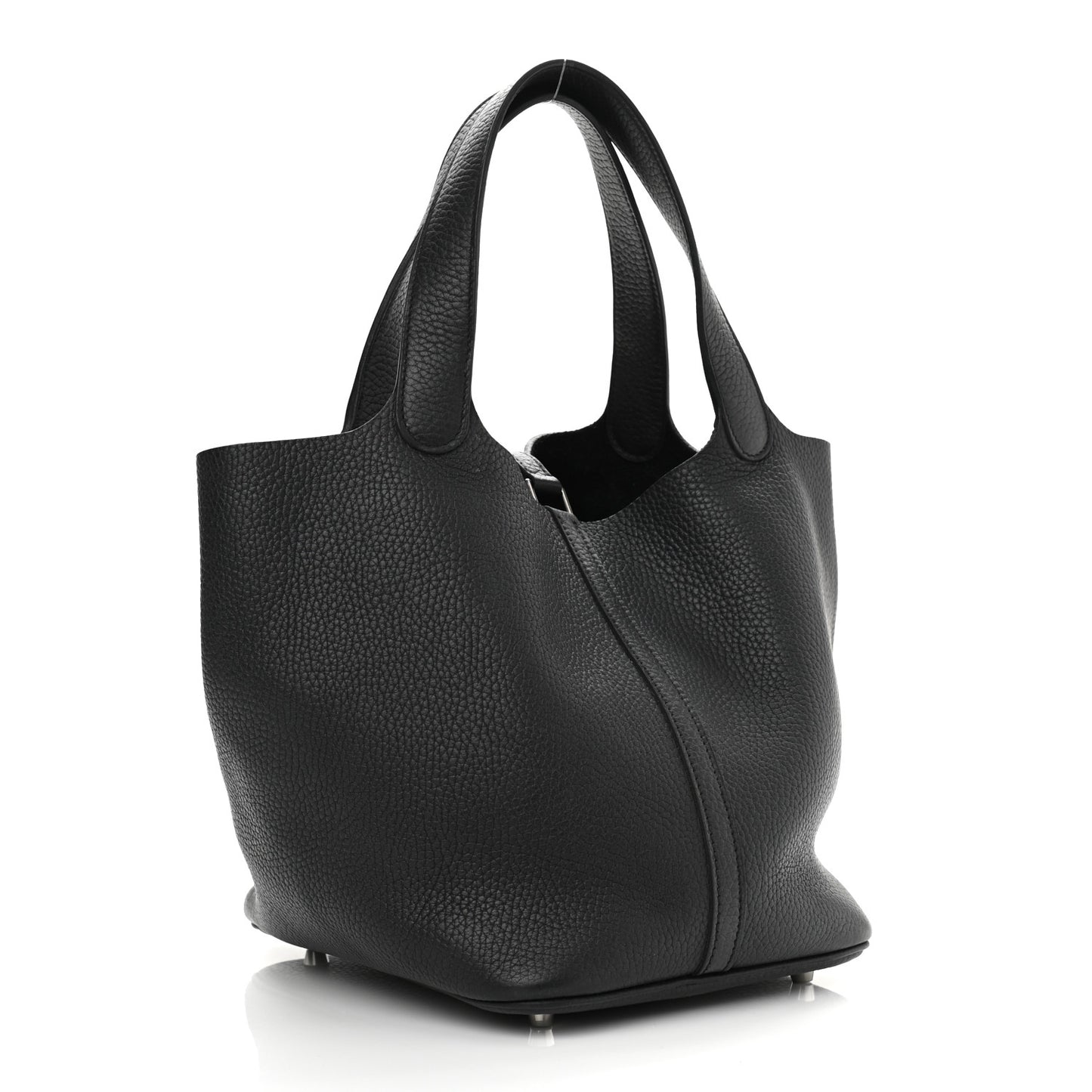 Taurillon Clemence Picotin Lock 26 GM Black
