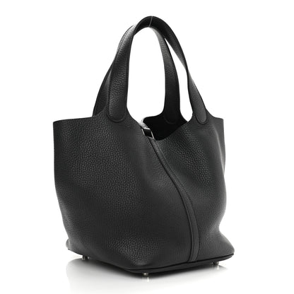 Hermes Taurillon Clemence Picotin Lock 26 GM Black 3 of 11