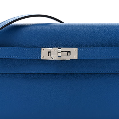 Hermes Evercolor Kelly To Go Wallet Bleu France 7 of 10