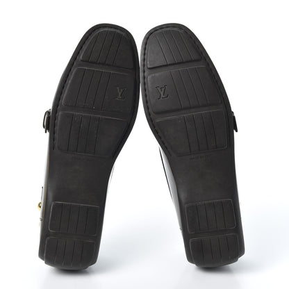Louis Vuitton Monogram Patent Loafers 37.5 Brown 6 of 10