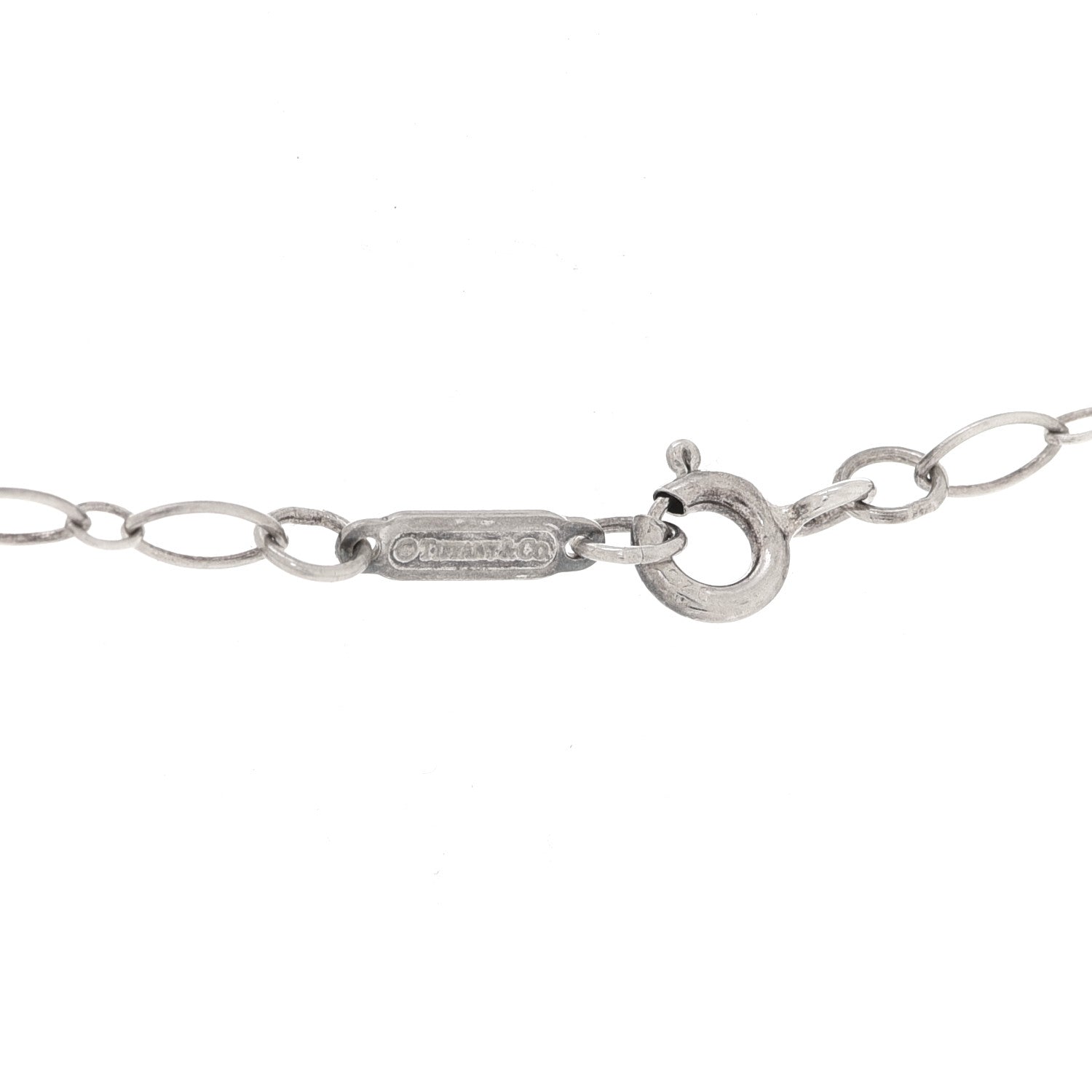 Tiffany Sterling Silver Mini Heart Key Pendant Necklace 6 of 6
