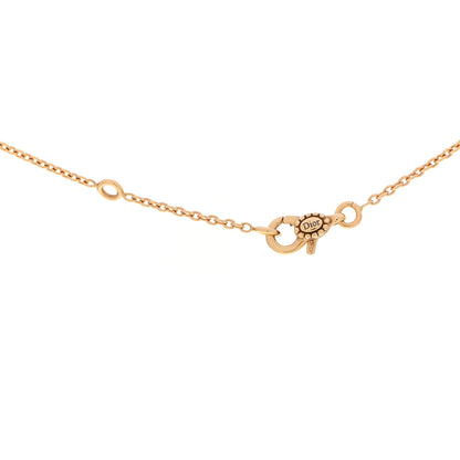 Christian Dior 18K Yellow Gold Diamond XS Rose Des Vents Necklace 4 of 7