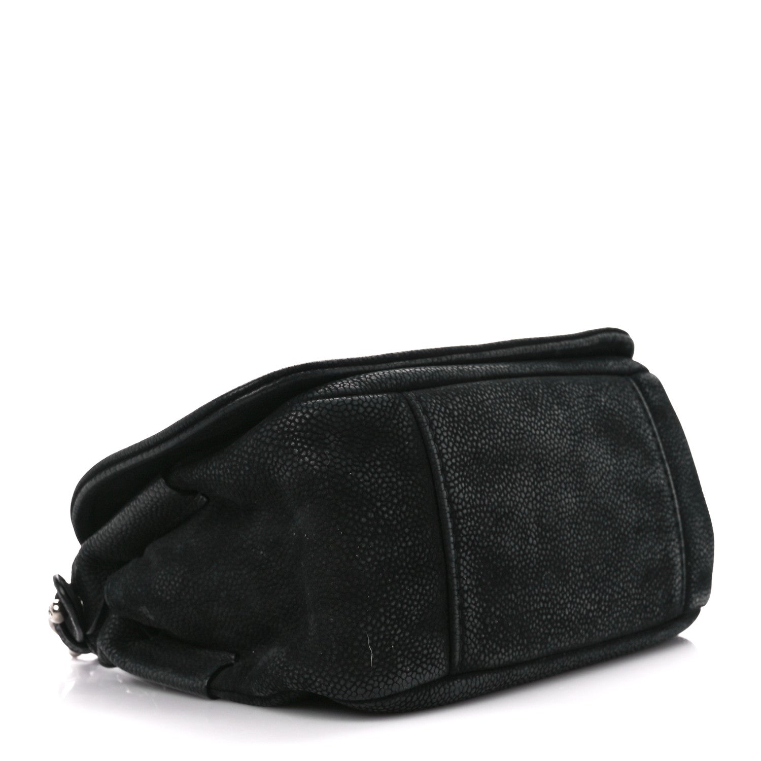 Chanel Bullskin Suede Small Highlander Messenger Flap Black 4 of 10