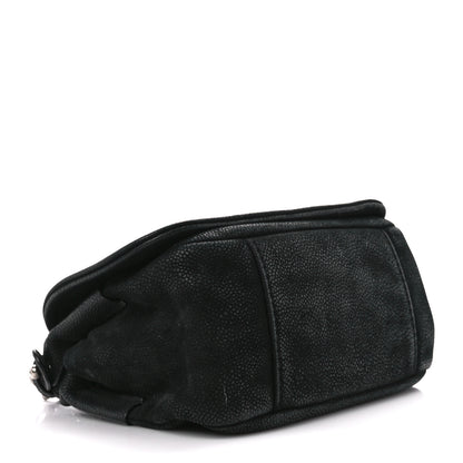 Chanel Bullskin Suede Small Highlander Messenger Flap Black 4 of 10