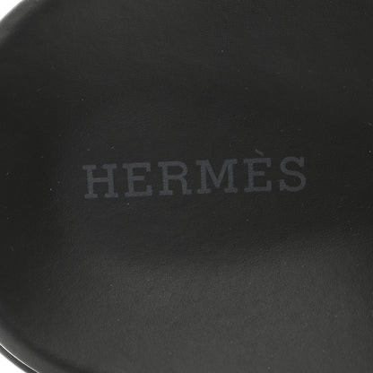 Hermes Calfskin Womens Chypre Sandals 38 Gold 6 of 10