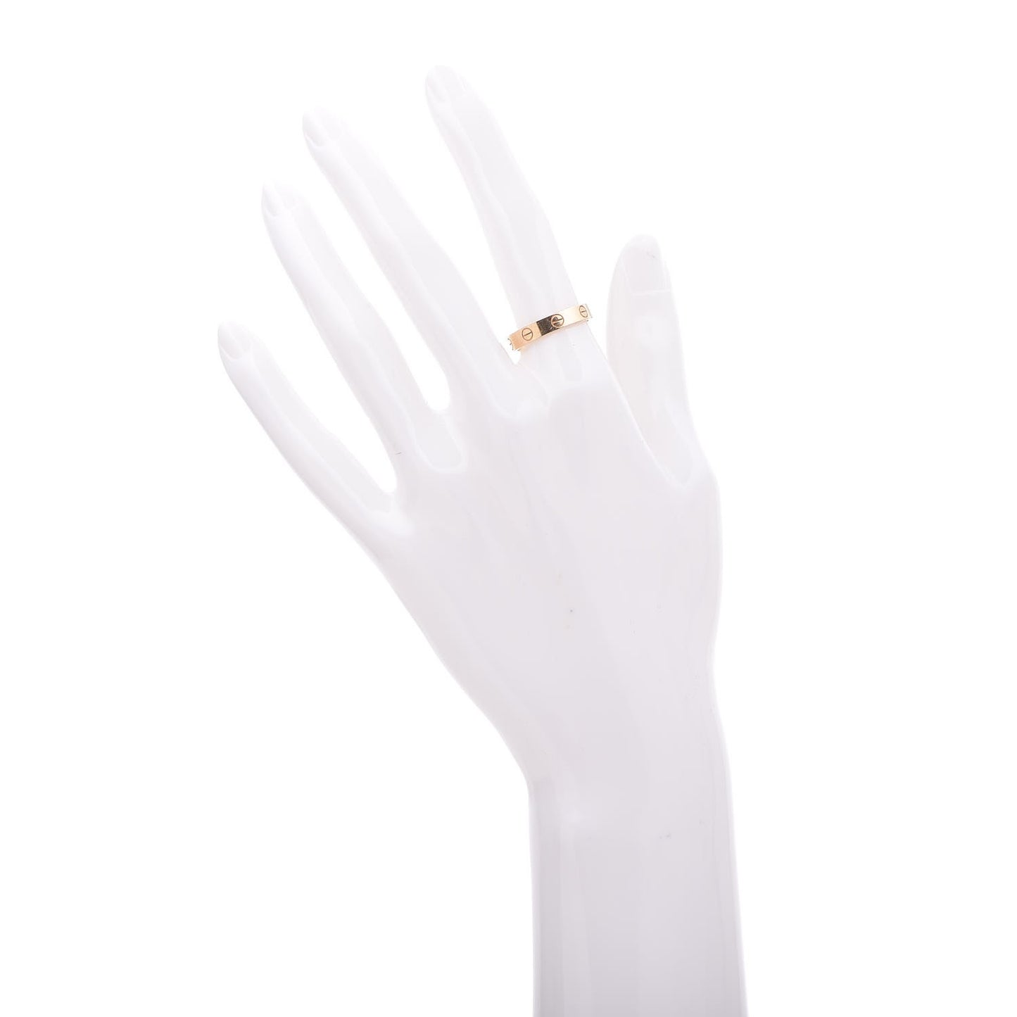 18K Yellow Gold 3.5mm LOVE Wedding Band Ring 53 6.25