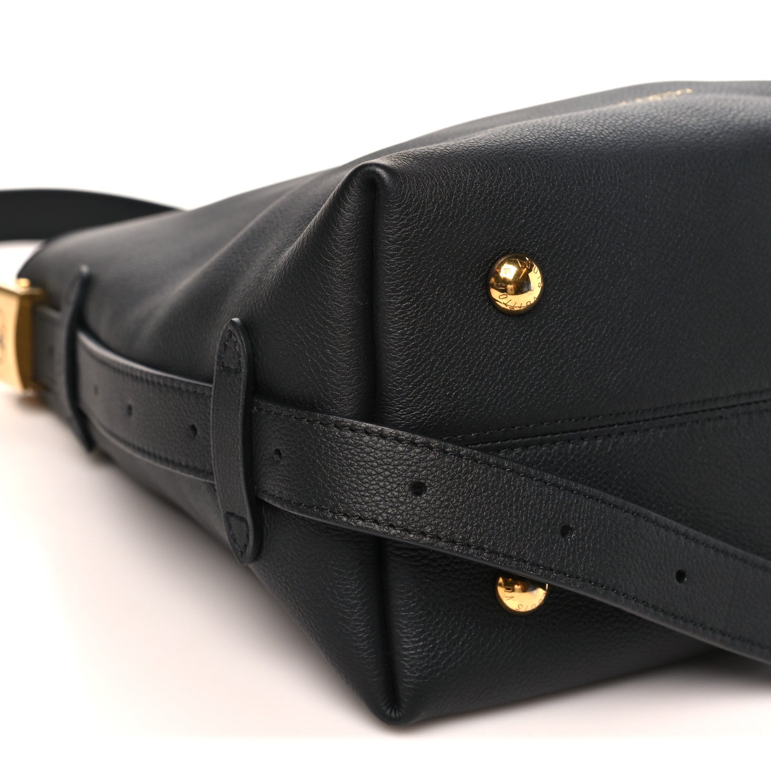 Louis Vuitton Grained Calfskin Low Key Hobo PM Black 9 of 10