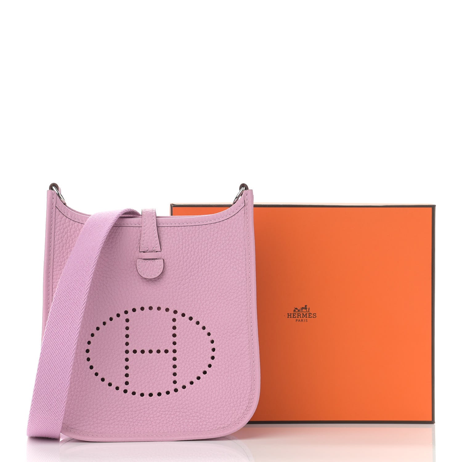 Hermes Taurillon Clemence Evelyne TPM Mauve Sylvestre 11 of 11
