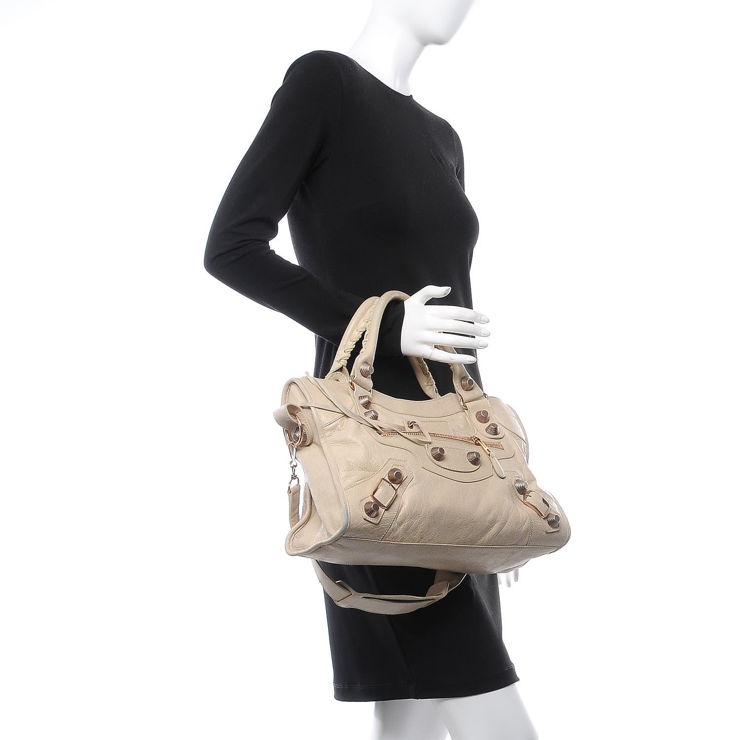 Balenciaga Agneau Giant 21 Rose Gold Hardware City Praline 2 of 17