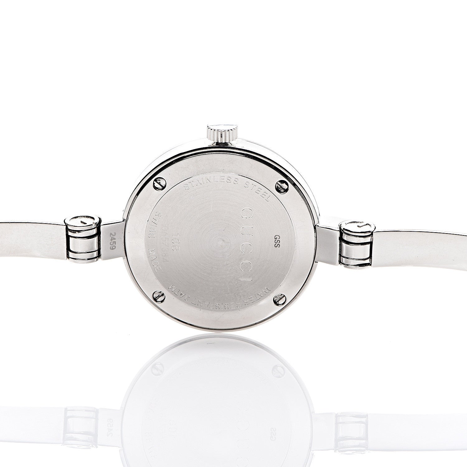 Gucci Stainless Steel Diamond 25mm 105 Series Floral Quartz Watch 6 of 8
