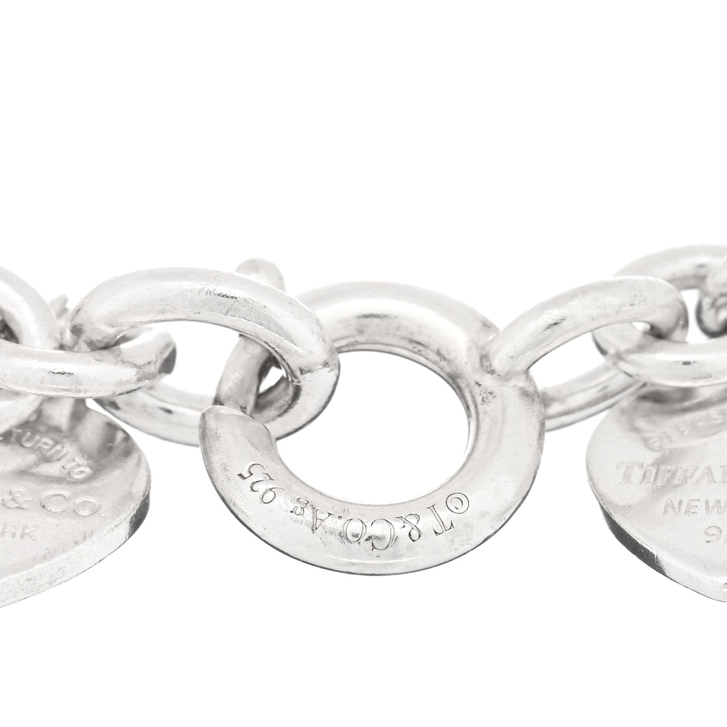 Tiffany Sterling Silver Mini Return to Tiffany Multi Heart Tag Charm Bracelet 3 of 3