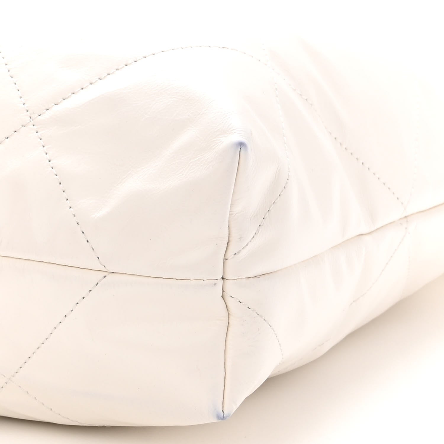 Chanel Shiny Calfskin Quilted Chanel 22 White 11 of 13